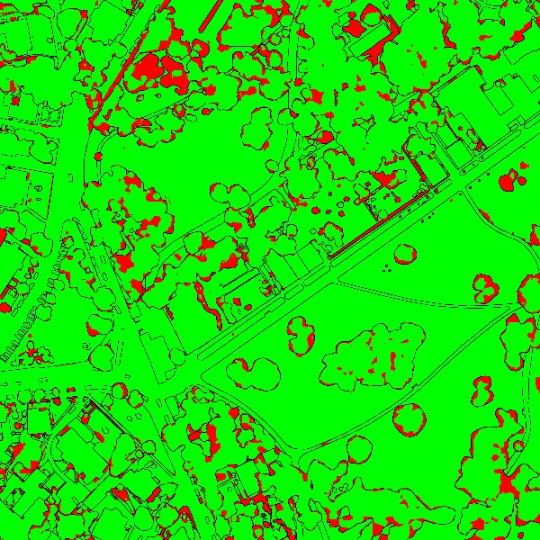 red/green image