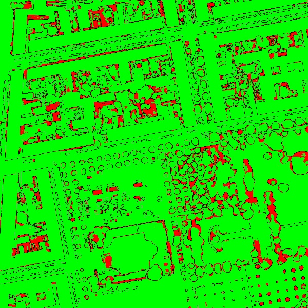 red/green image