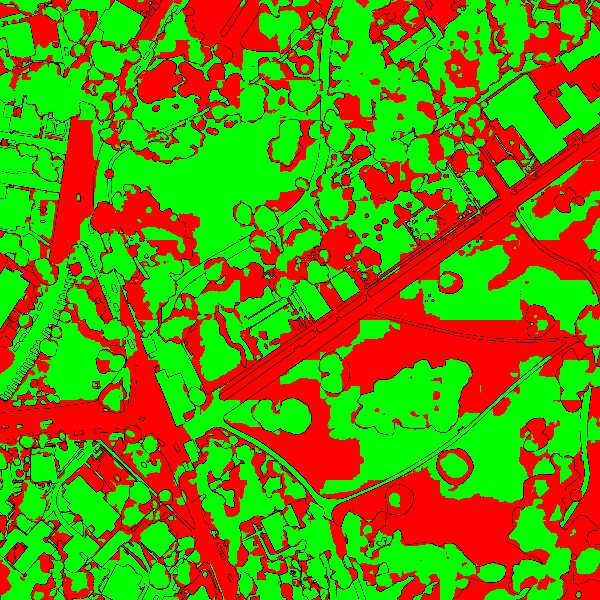 red/green image