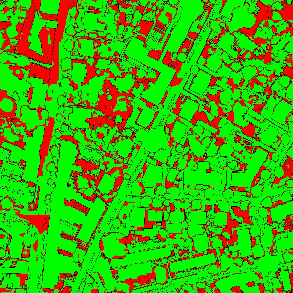 red/green image