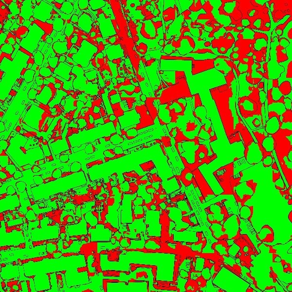 red/green image