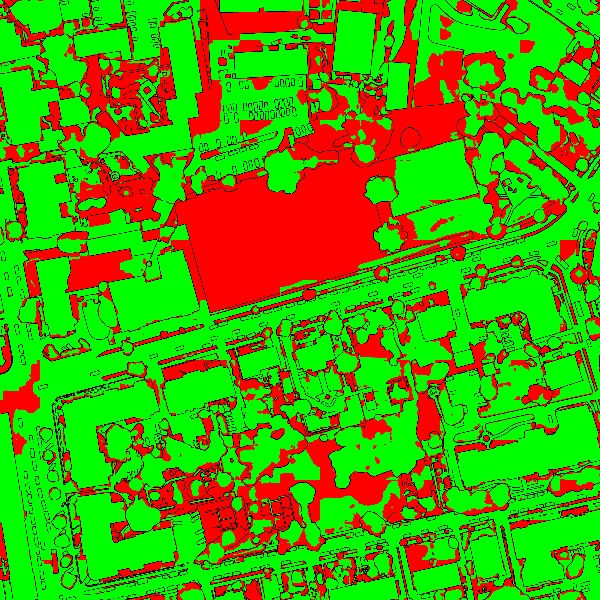 red/green image