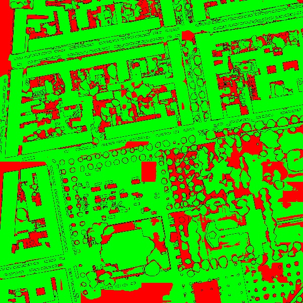 red/green image