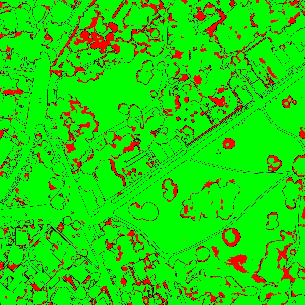 red/green image