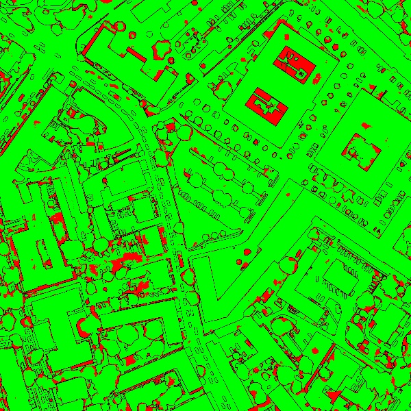 red/green image