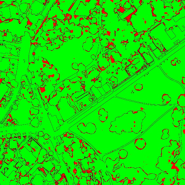 red/green image