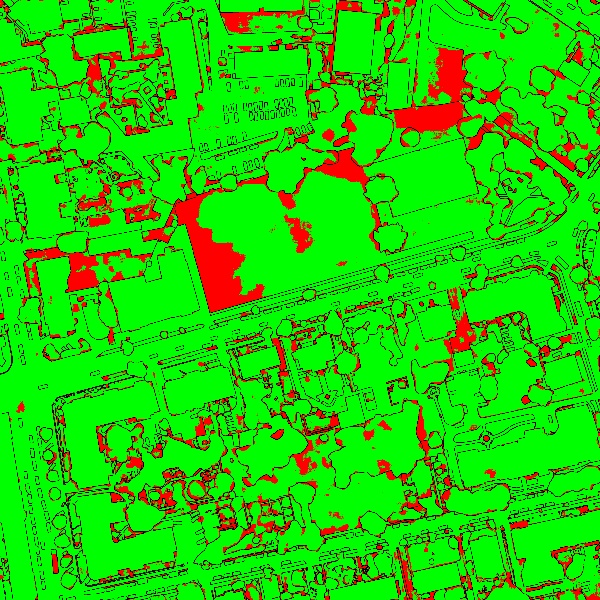 red/green image