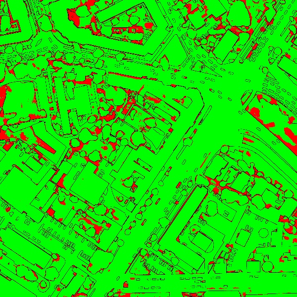 red/green image