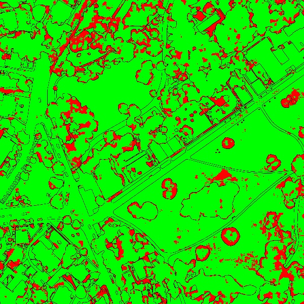 red/green image