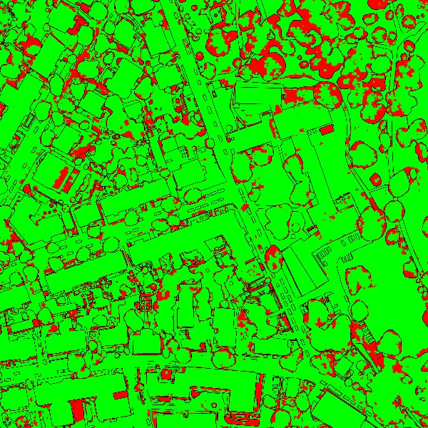 red/green image