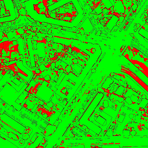 red/green image
